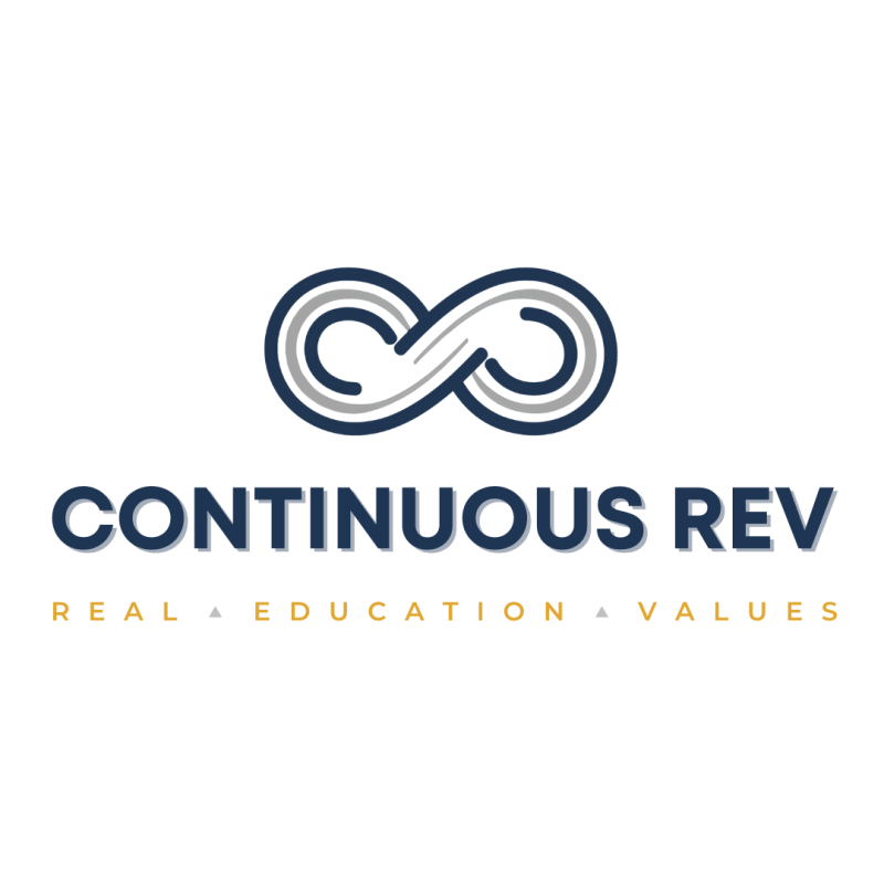 Continuous Rev Logo with Tagline
